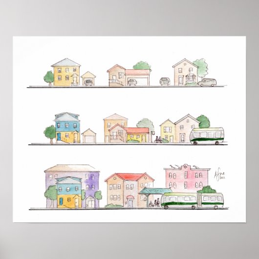 Transitdichte - mattes Druckplakat Poster (Vorne)