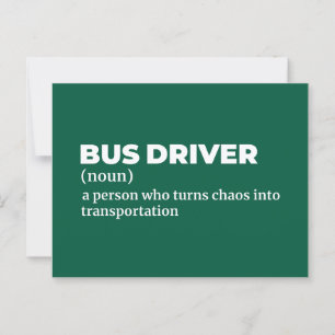 Transitfahrer Funny Definition Postkarte