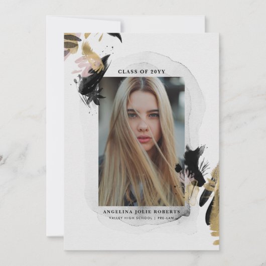 Transition 1 Foto Abschluss Einladung (Vorderseite)