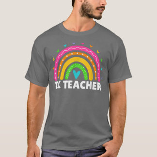 Transitional Kindergarten Teacher Rainbow Women TK T-Shirt