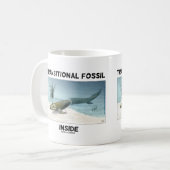 Transitorische Fossilien Inside Tiktaalik rosaea Kaffeetasse (Vorderseite Links)