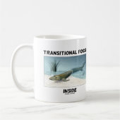 Transitorische Fossilien Inside Tiktaalik rosaea Kaffeetasse (Links)