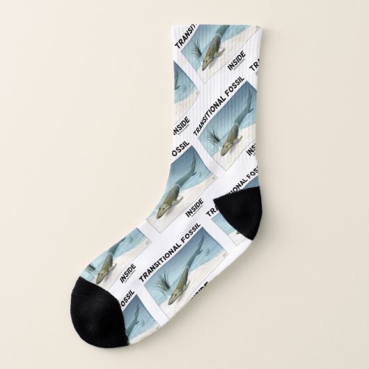 Transitorische Fossilien Inside Tiktaalik rosaea Socken (Links - Außen)