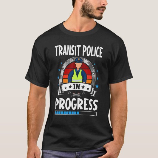 Transitpolizei in Ausbildung befindlicher Student T-Shirt (Vorderseite)