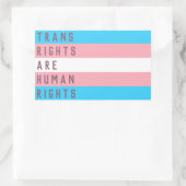 Transitrechte sind die "Transgender Flag" für Mens Rechteckiger Aufkleber (Tasche)