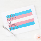 Transitrechte sind die "Transgender Flag" für Mens Rechteckiger Aufkleber (Umschlag)