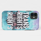 Transitrechte sind Menschenrechte Case-Mate iPhone Hülle (Rückseite (Horizontal))