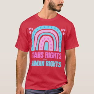 Transitrechte sind Menschenrechte Trans Flag Regen T-Shirt