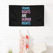 Transitrechte sind Menschenrechte - Transfarben Banner (Insitu)