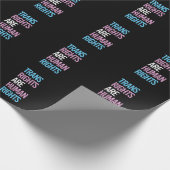Transitrechte sind Menschenrechte - Transfarben Geschenkpapier (Ecke)