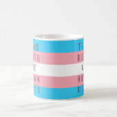 Transitrechte sind Menschenrechte Transgender Flag Kaffeetasse (Mittel)