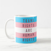 Transitrechte sind Menschenrechte Transgender Flag Kaffeetasse (Links)