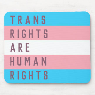 Transitrechte sind Menschenrechte Transgender Flag Mousepad