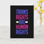 Transitrechte sind Menschenrechte - Transgender Karte (Gelbe Blume)