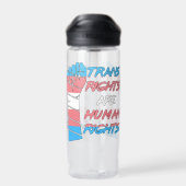 Transitrechte sind Menschenrechte Trinkflasche (Rückseite)