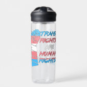 Transitrechte sind Menschenrechte Trinkflasche (Vorderseite)