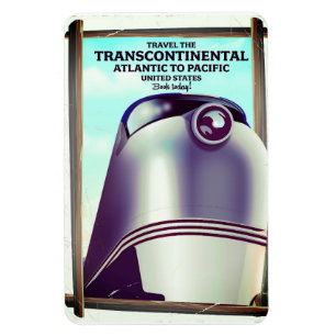 Transkontinentale Eisenbahn USA. Magnet