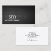 Translator Black Metal Monogram Special Skills Visitenkarte (Vorne/Hinten)