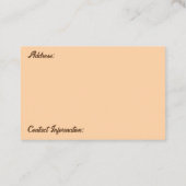 Translator Business Card Visitenkarte (Rückseite)