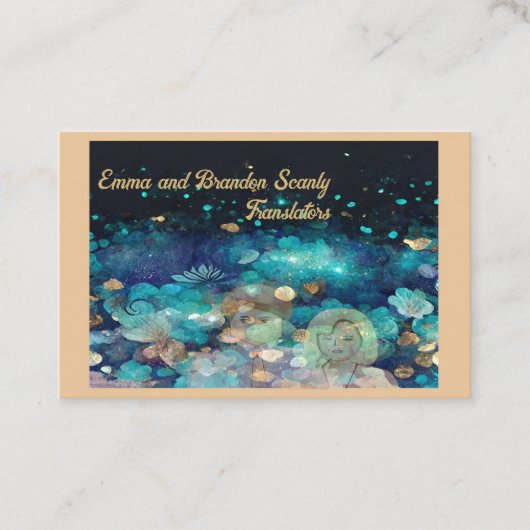 Translator Business Card Visitenkarte (Vorderseite)