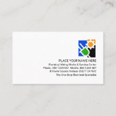 Translucent Electrician Signage Electricity Visitenkarte (Rückseite)