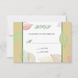 Translucent Fall Leaves - RSVP-Karte RSVP Karte