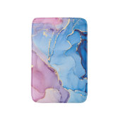 Translucent Hues Fluid: Alkoholtink Abstrakt Badematte (Vorderseite Vertikal)