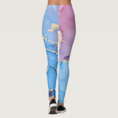 Translucent Hues Fluid: Alkoholtink Abstrakt Leggings (Rückseite)