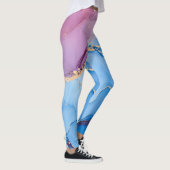 Translucent Hues Fluid: Alkoholtink Abstrakt Leggings (Rechts)