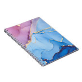Translucent Hues Fluid: Alkoholtink Abstrakt Notizblock (Rechte Seite)