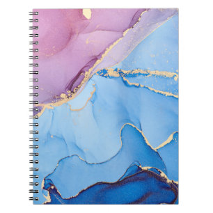 Translucent Hues Fluid: Alkoholtink Abstrakt Notizblock