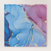 Translucent Hues Fluid: Alkoholtink Abstrakt Puzzle (Horizontal)