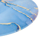 Translucent Hues Fluid: Alkoholtink Abstrakt Schneidebrett (Ecke)