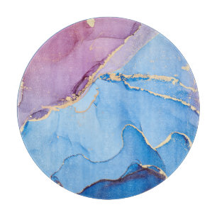 Translucent Hues Fluid: Alkoholtink Abstrakt Schneidebrett