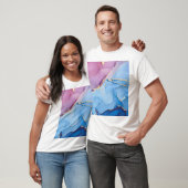 Translucent Hues Fluid: Alkoholtink Abstrakt T-Shirt (Unisex)