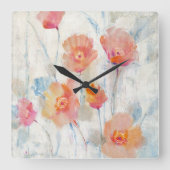 Translucent II Quadratische Wanduhr (Vorderseite)