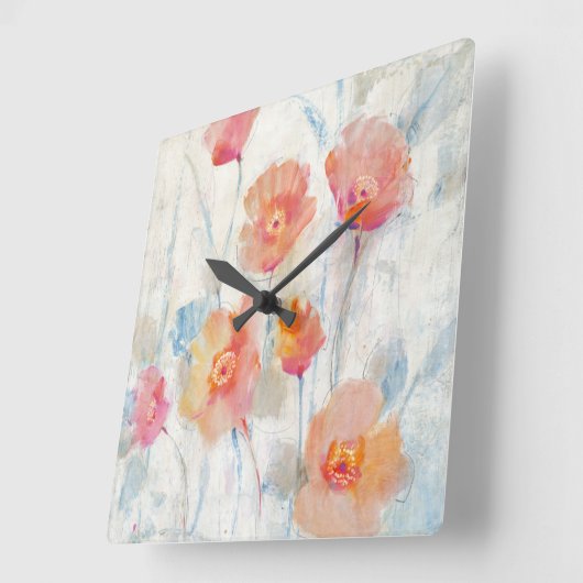 Translucent II Quadratische Wanduhr (Winkel)