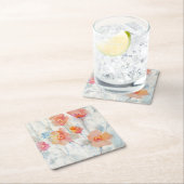 Translucent II Rechteckiger Pappuntersetzer (Vor Ort)