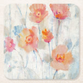 Translucent II Rechteckiger Pappuntersetzer (Vorderseite)