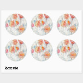 Translucent II Runder Aufkleber (Blatt)