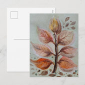 Translucent leaves feiertagspostkarte (Vorne/Hinten)