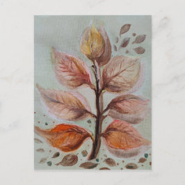 Translucent leaves feiertagspostkarte