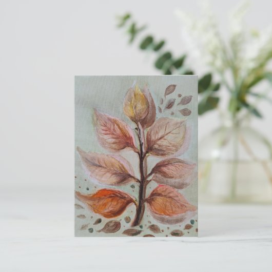 Translucent leaves postkarte (Stehend Vorderseite)