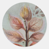 Translucent leaves runder aufkleber (Vorderseite)