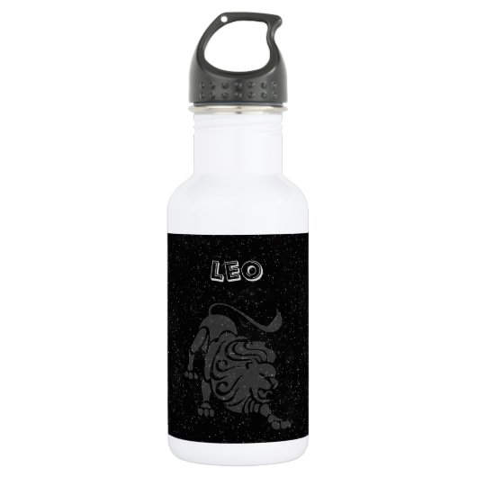 Translucent Leo Trinkflasche (Vorderseite)