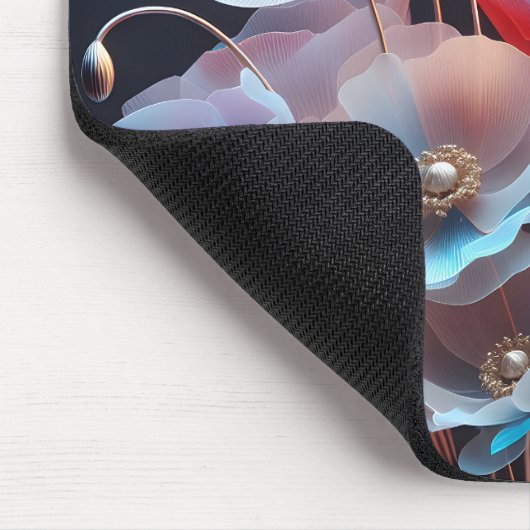 Translucent Poppies Mousepad (Ecke)