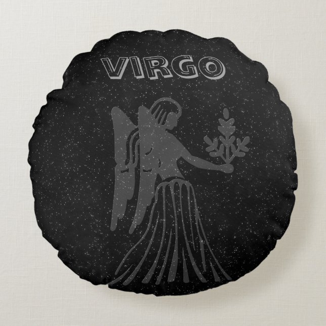 Translucent Virgo Rundes Kissen (Vorderseite)