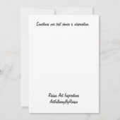 Transluzente Frau am Meeresflachentekard Dankeskarte (Rückseite)