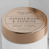 Transluzente Minimalistisch apothecary Candle Labe Aufkleber