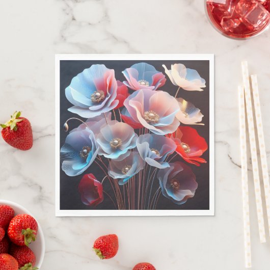 Transluzente Pflaumen auf schwarz Serviette (Beispiel)